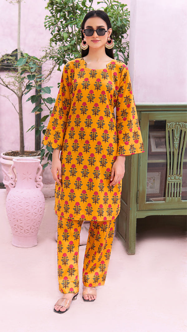 Printed Cambric cotton Stitched 2 Pc